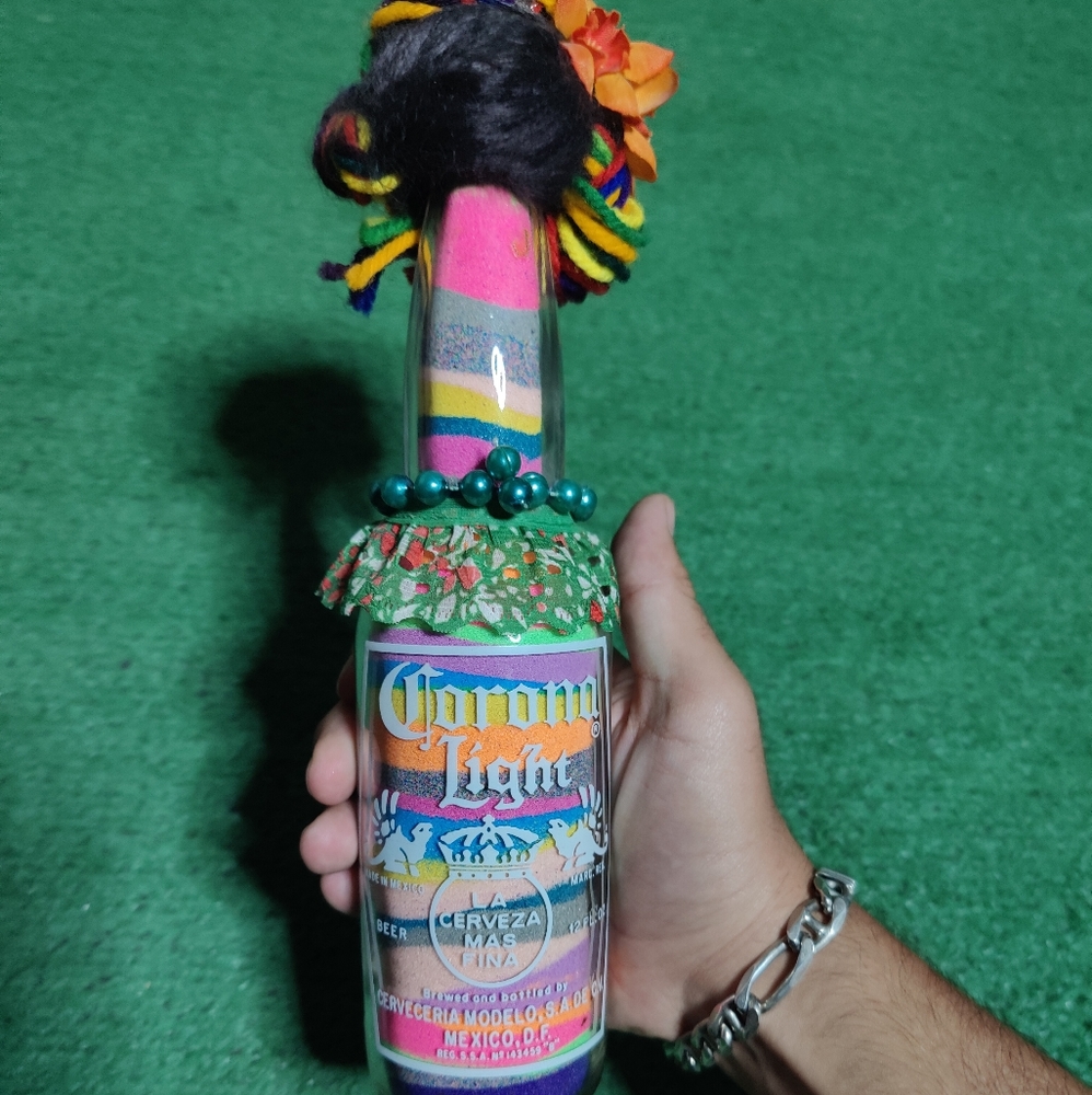 Sand Art Corona Bottle